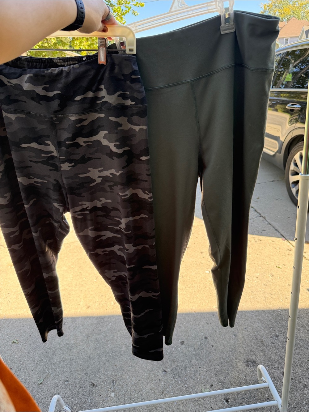 Maurices Black & Charcoal Camo Leggings Duo